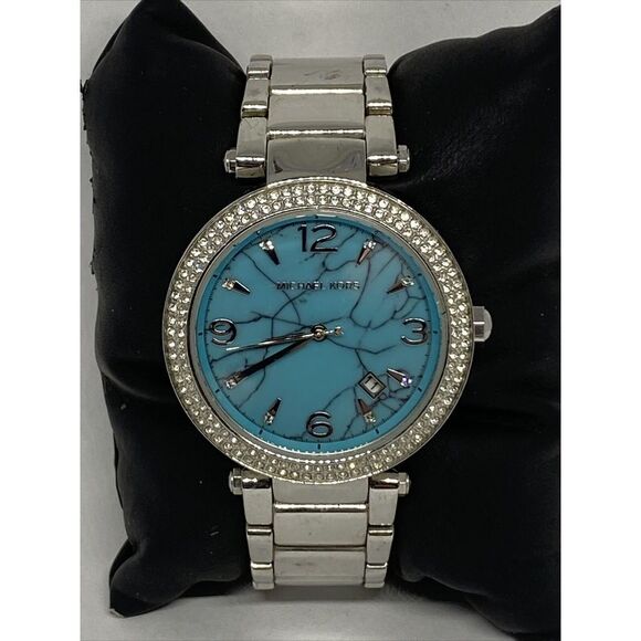 Michael Kors MK6373 Womens Silver Stainless Steel Analog Dial Quartz Watch VK763 - Picture 3 of 12